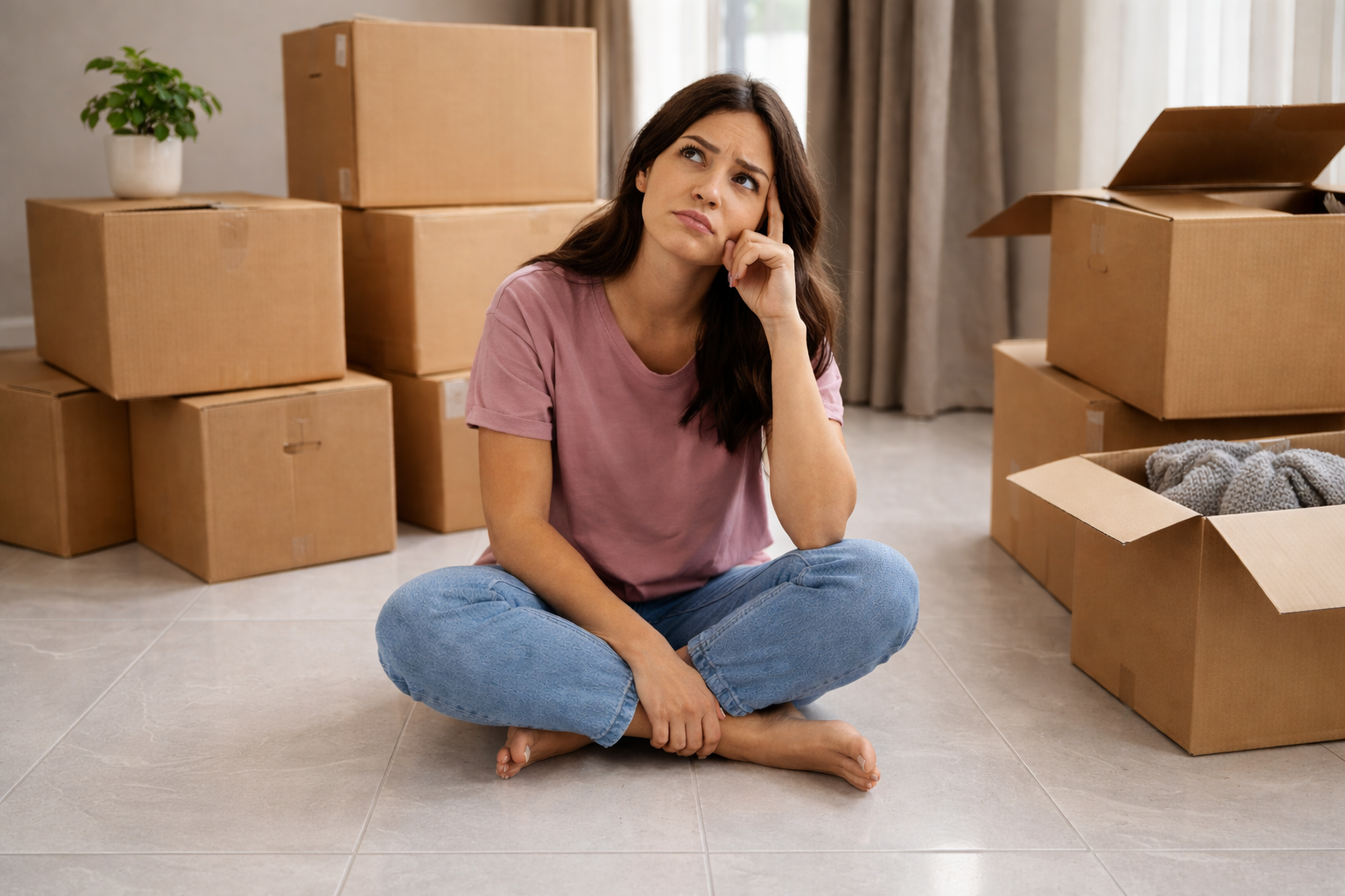 piso para imóvel alugado