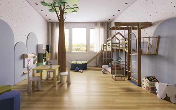 Piso para quarto de criança Durafloor linha art lille new